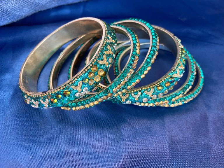 Bracelets vert/dorée