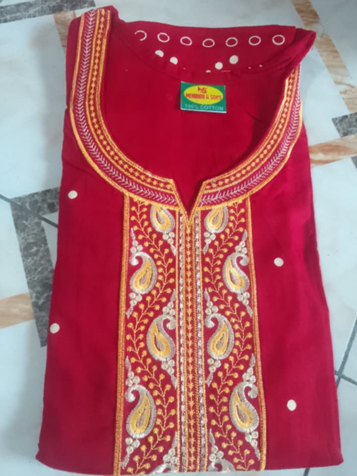 Boubou Rouge Paisley