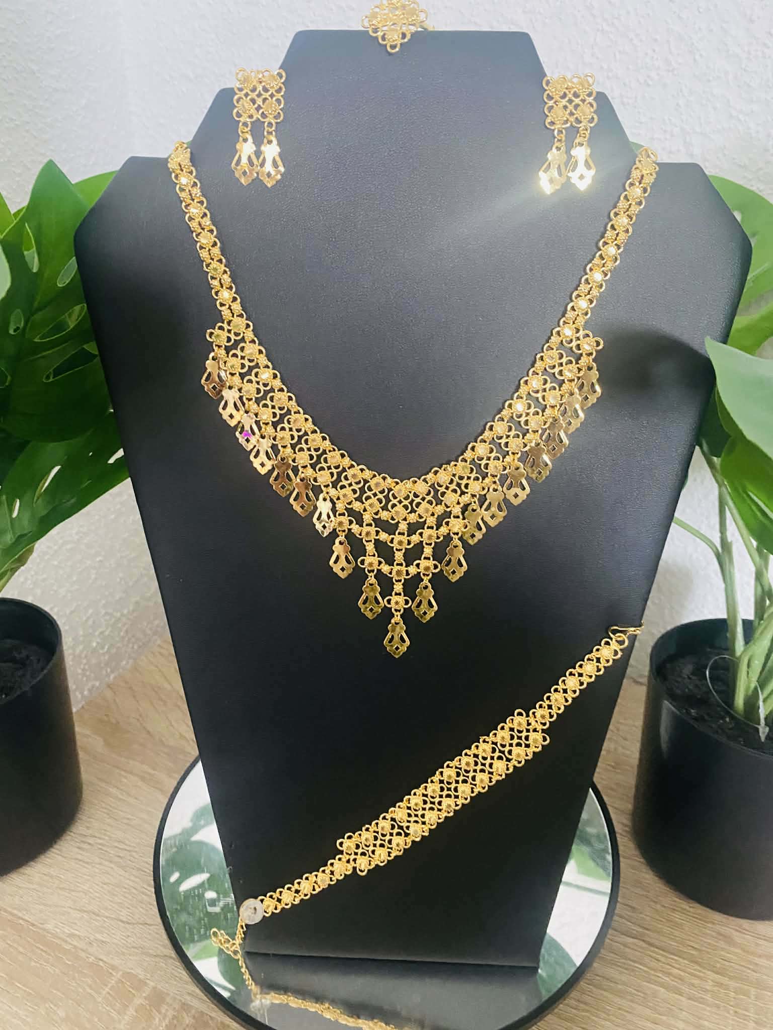 Parure Doree Losanges
