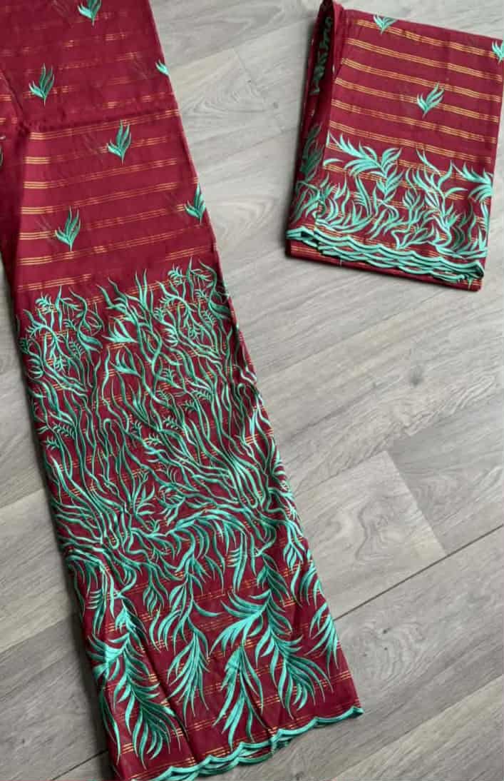 Salouva Bordeaux et Turquoise